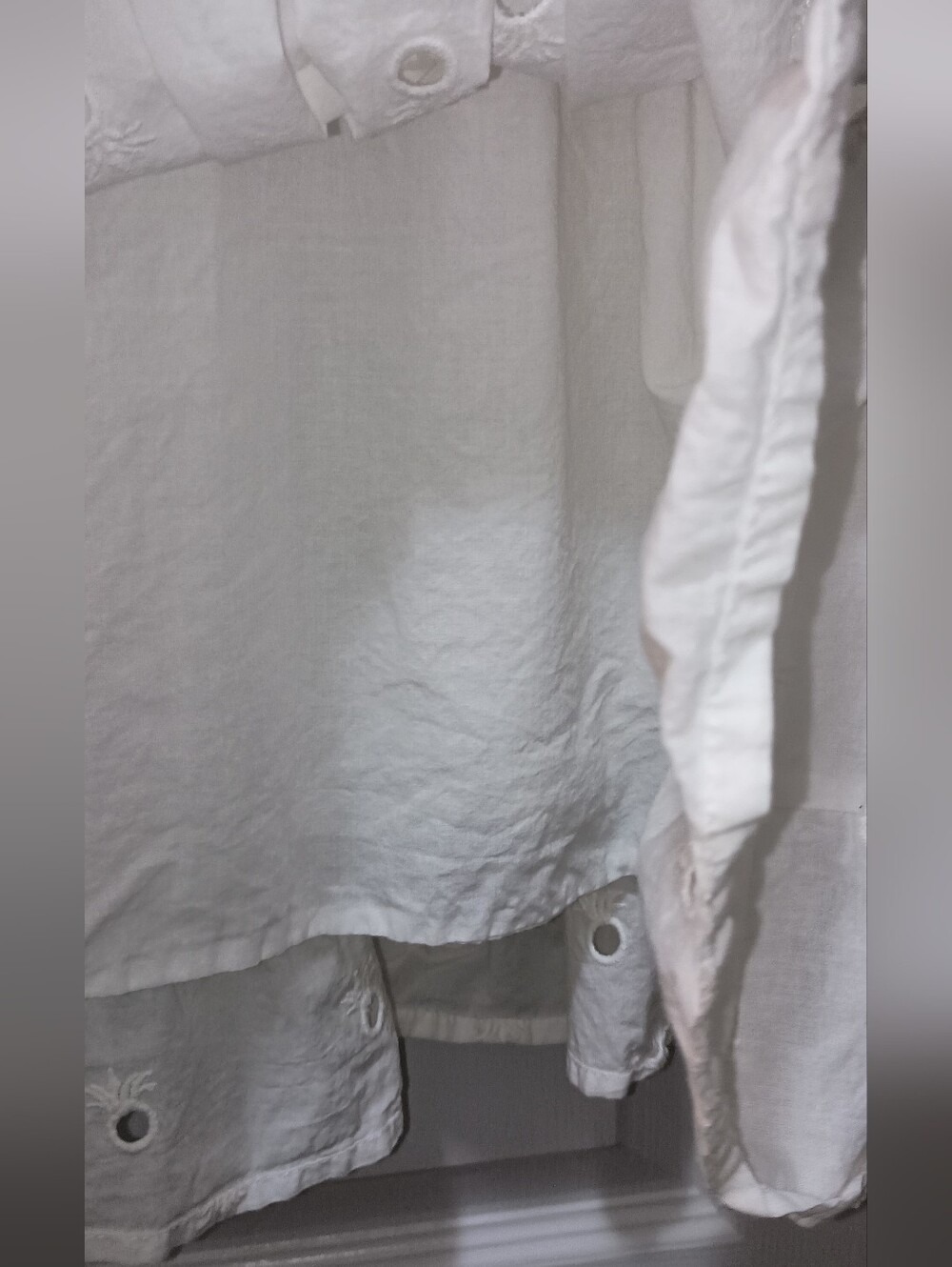Simply Southern White Eyelet Tiered Mini Dress With Pineapple Cutout XLarge - Picture 5 of 8